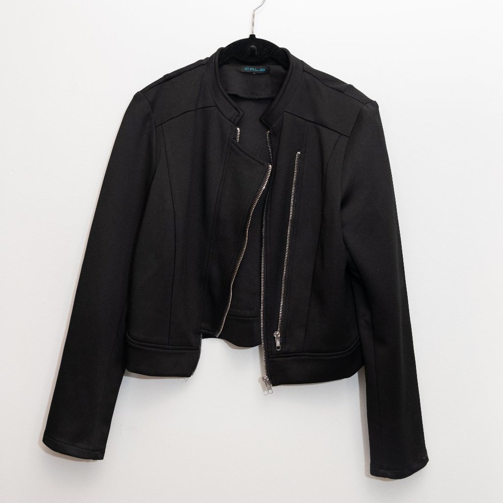 Black moto jacket